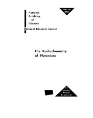 THE RADIOCHEMISTRY OF PLUTONIUM - Sciencemadness.org