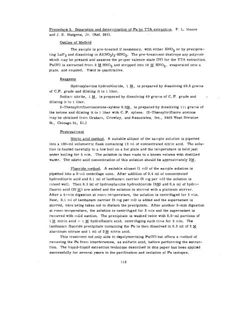 THE RADIOCHEMISTRY OF PLUTONIUM - Sciencemadness.org