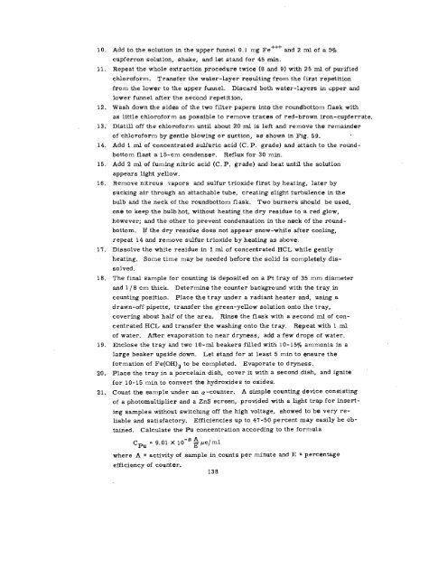 THE RADIOCHEMISTRY OF PLUTONIUM - Sciencemadness.org