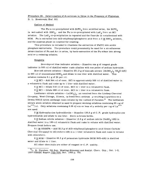 THE RADIOCHEMISTRY OF PLUTONIUM - Sciencemadness.org