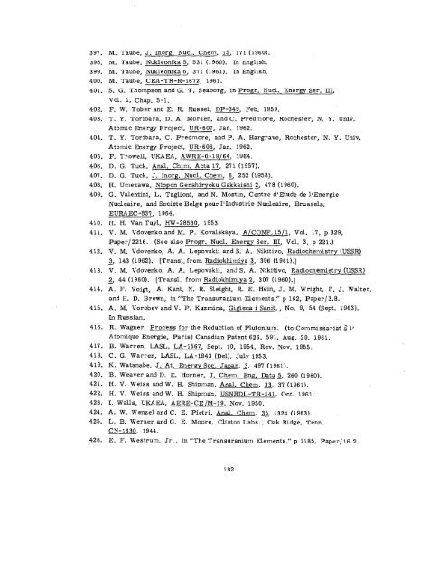 THE RADIOCHEMISTRY OF PLUTONIUM - Sciencemadness.org