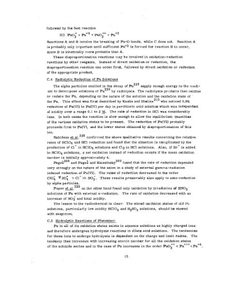 THE RADIOCHEMISTRY OF PLUTONIUM - Sciencemadness.org