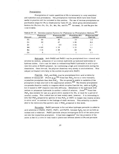 THE RADIOCHEMISTRY OF PLUTONIUM - Sciencemadness.org