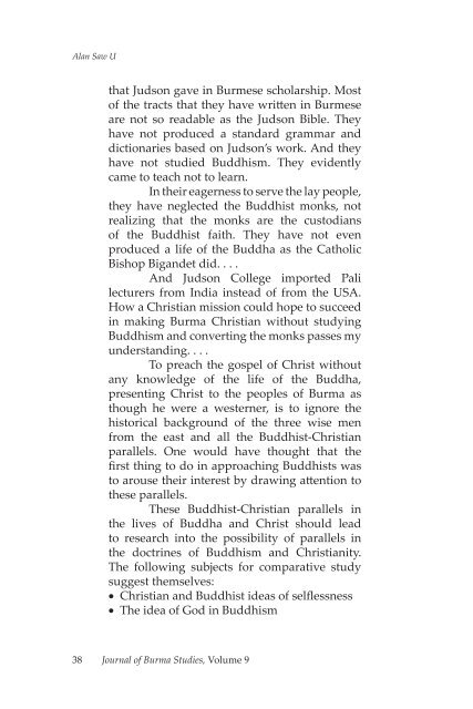 The Journal of Burma Studies - Northern Illinois University