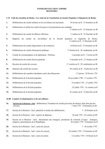 inventaire - Ville de Reims