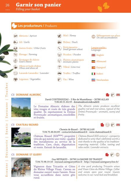 Guide des saveurs de la Drôme Provençale