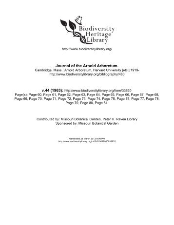 Taxonomic and nomenclatural notes on the genus Rhus ...