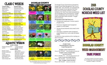 2008 Douglas County Noxious Weed List