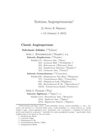 Systema Angiospermarum