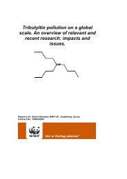 Tributyltin pollution on a global scale. An overview - WWF