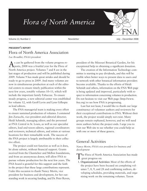 No. 2 (Jul-Dec) - Flora of North America