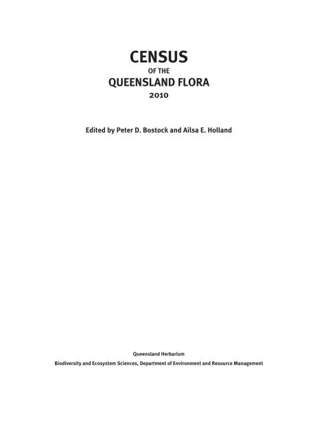 Census of the Queensland Flora 2010 - Department of Environment ...