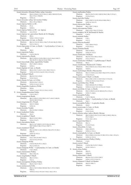 Census of the Queensland Flora 2010 - Department of Environment ...