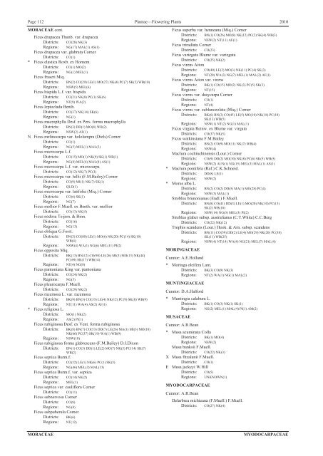 Census of the Queensland Flora 2010 - Department of Environment ...