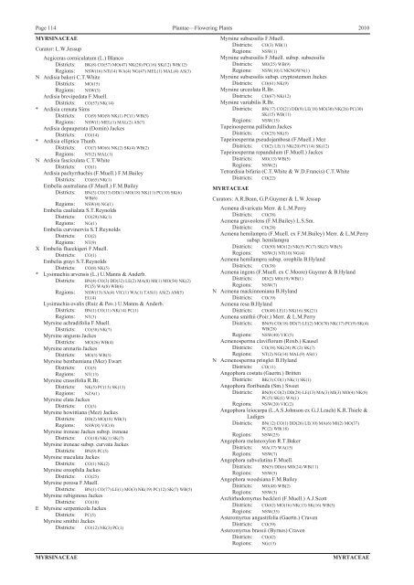 Census of the Queensland Flora 2010 - Department of Environment ...