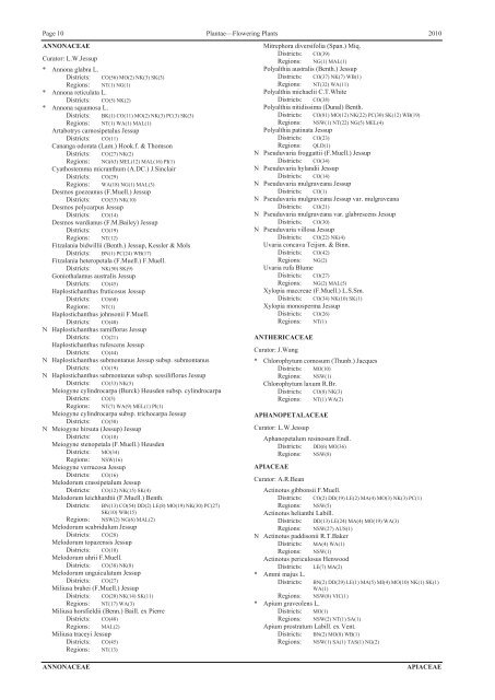 Census of the Queensland Flora 2010 - Department of Environment ...