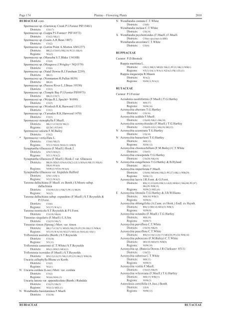 Census of the Queensland Flora 2010 - Department of Environment ...