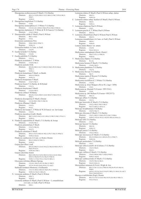 Census of the Queensland Flora 2010 - Department of Environment ...