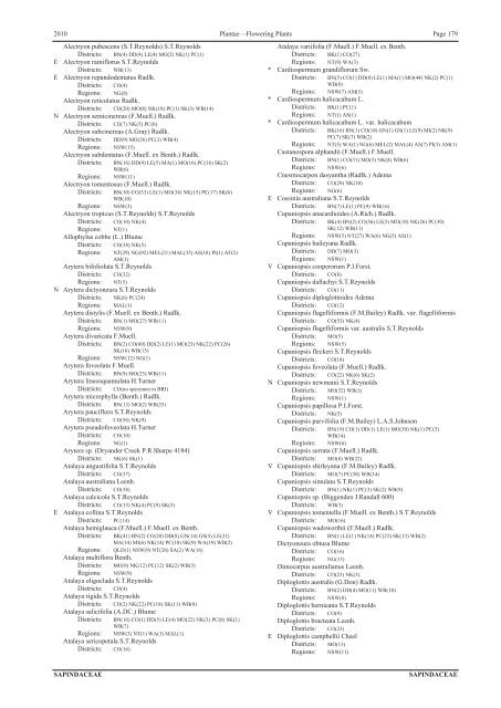 Census of the Queensland Flora 2010 - Department of Environment ...