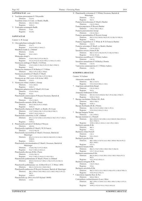 Census of the Queensland Flora 2010 - Department of Environment ...