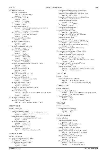 Census of the Queensland Flora 2010 - Department of Environment ...