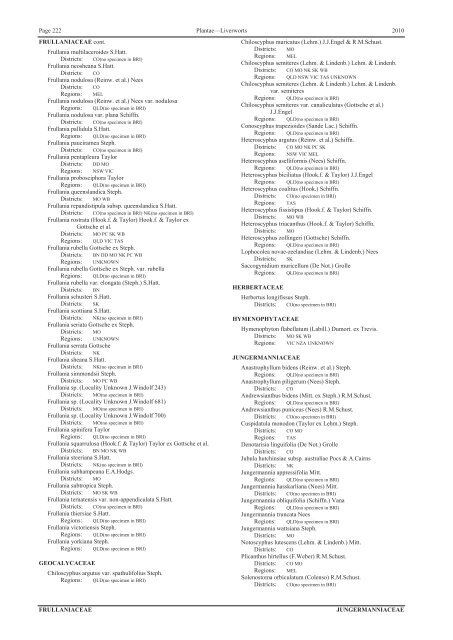 Census of the Queensland Flora 2010 - Department of Environment ...