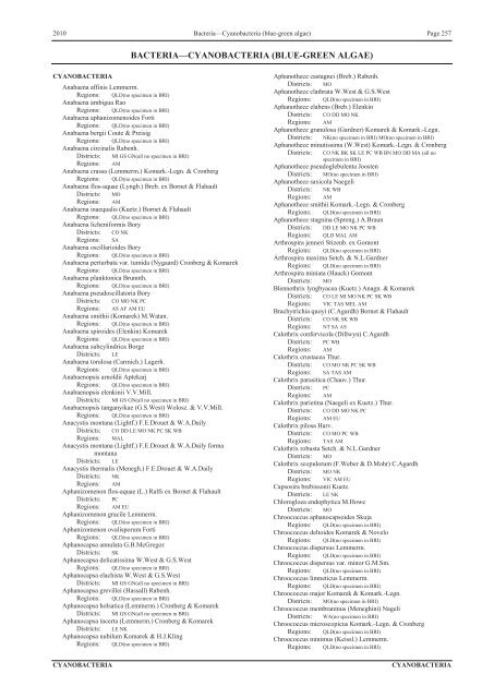 Census of the Queensland Flora 2010 - Department of Environment ...