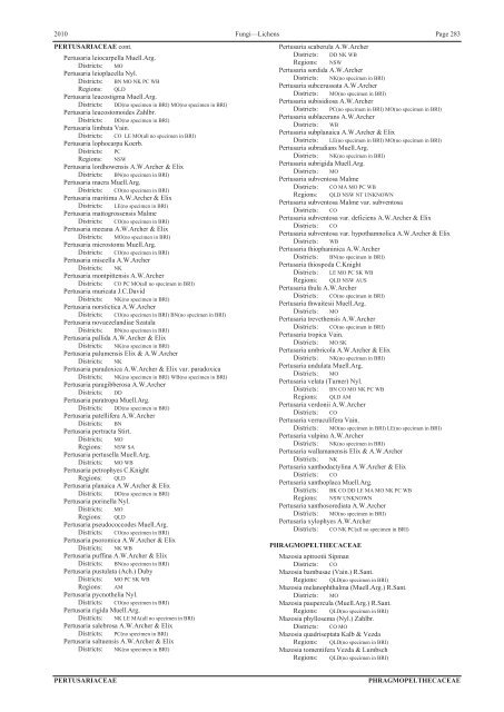 Census of the Queensland Flora 2010 - Department of Environment ...