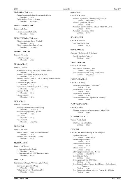 Census of the Queensland Flora 2010 - Department of Environment ...