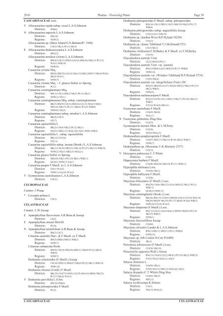 Census of the Queensland Flora 2010 - Department of Environment ...