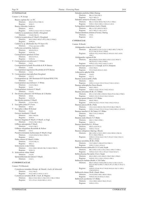 Census of the Queensland Flora 2010 - Department of Environment ...