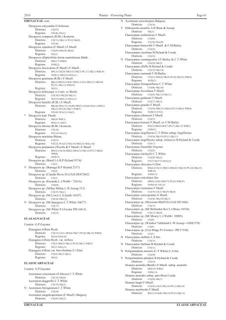 Census of the Queensland Flora 2010 - Department of Environment ...