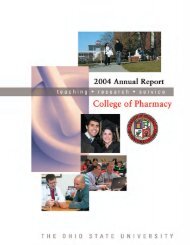 Annual Report 2004 - College Of Pharmacy - The Ohio State ...