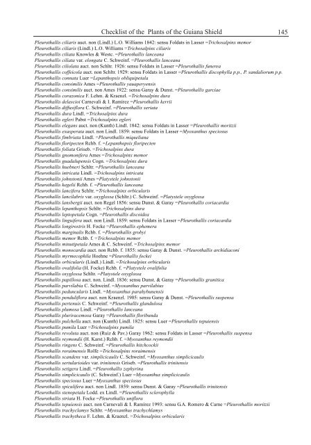 Checklist of the Plants of the Guiana Shield - Department of Botany ...