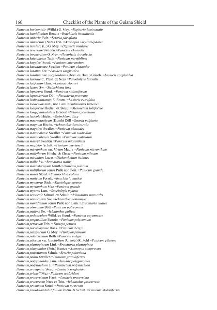 Checklist of the Plants of the Guiana Shield - Department of Botany ...