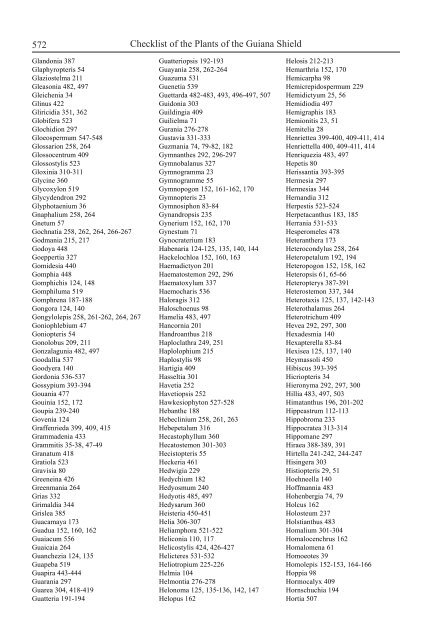 Checklist of the Plants of the Guiana Shield - Department of Botany ...