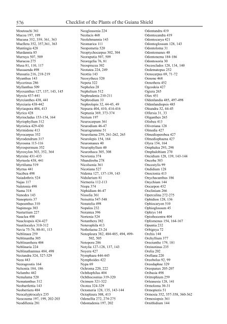 Checklist of the Plants of the Guiana Shield - Department of Botany ...