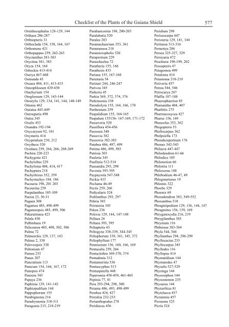 Checklist of the Plants of the Guiana Shield - Department of Botany ...