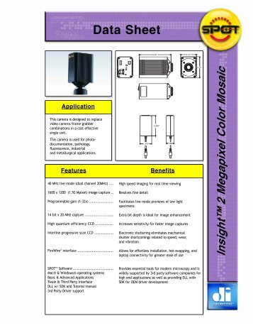 Diagnostic Instruments SPOT Insight 2MP Firewire Color Mosaic