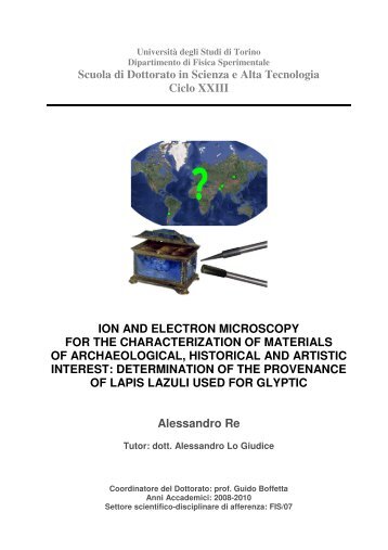 PhD thesis Alessandro Re - Università degli Studi di Torino