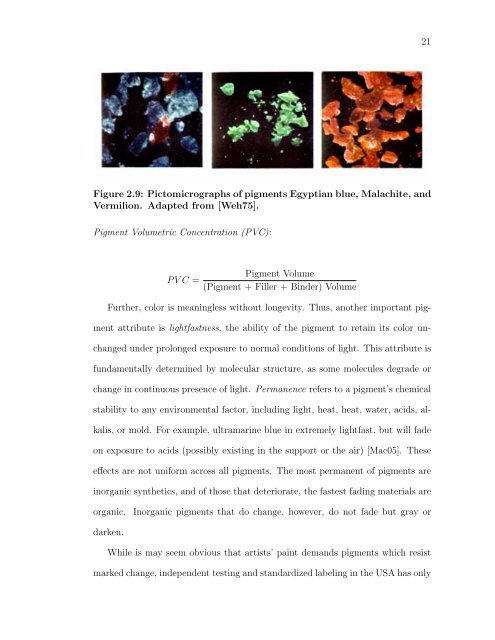 pigmented colorants: dependence on media and time - Cornell ...