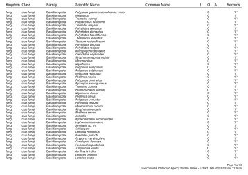 Species List for an Area - Sunshine Coast Council