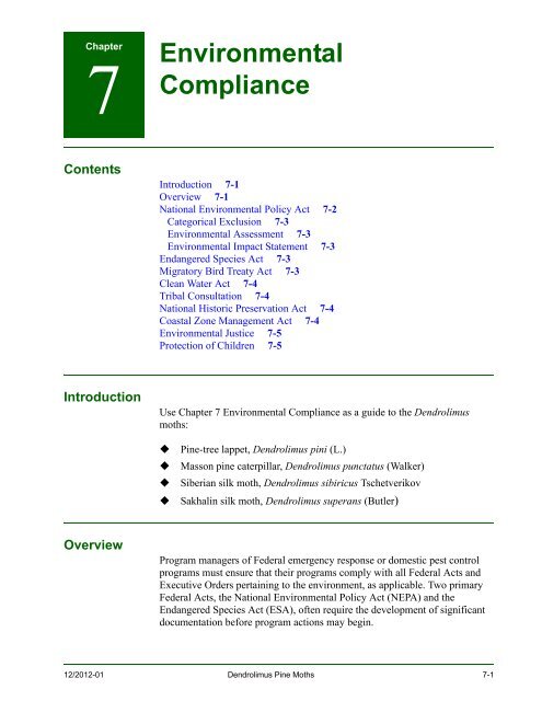 New Pest Response Guidelines - aphis - US Department of Agriculture