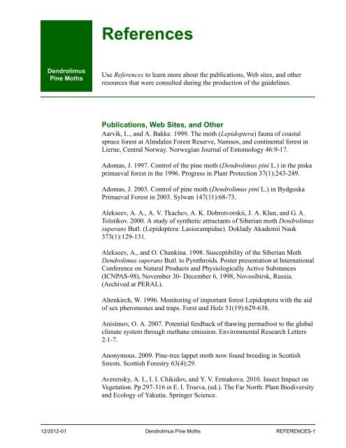 New Pest Response Guidelines - aphis - US Department of Agriculture