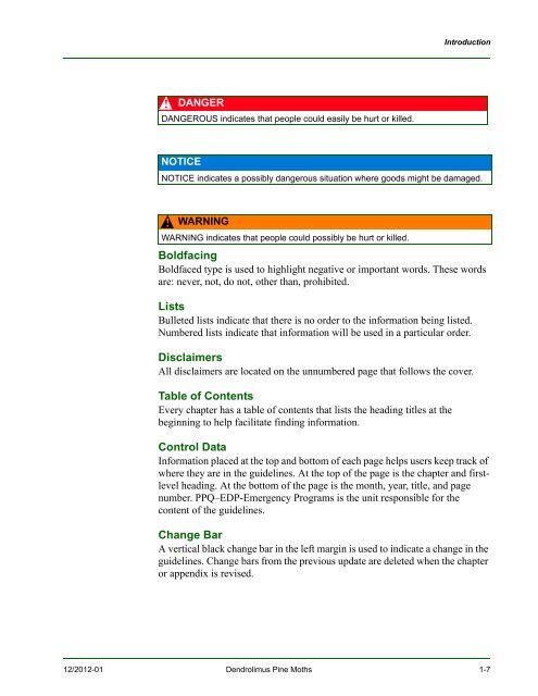 New Pest Response Guidelines - aphis - US Department of Agriculture