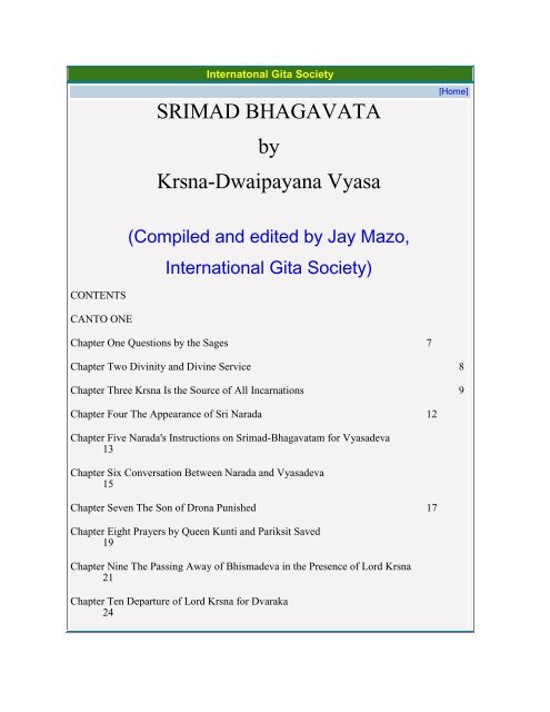 Bhagavata Puran - International Gita Society