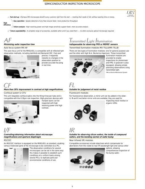 INDUSTRIAL MICROSCOPES