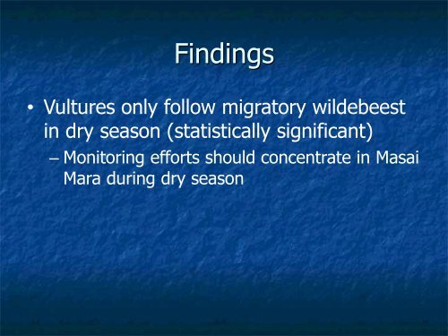 Assessing Movement Patterns for Threatened Vultures in East