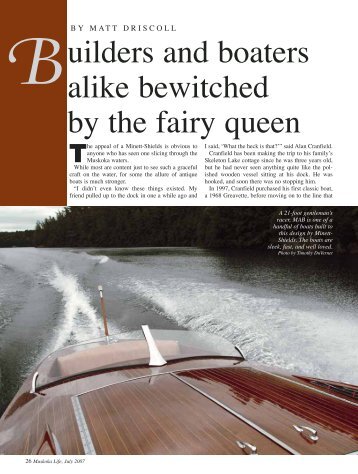 uilders and boaters alike bewitched by the fairy ... - Brackley Boats