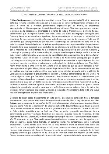 C. IVLI CAESARIS COMMENTARIORVM DE BELLO GALLICO ...